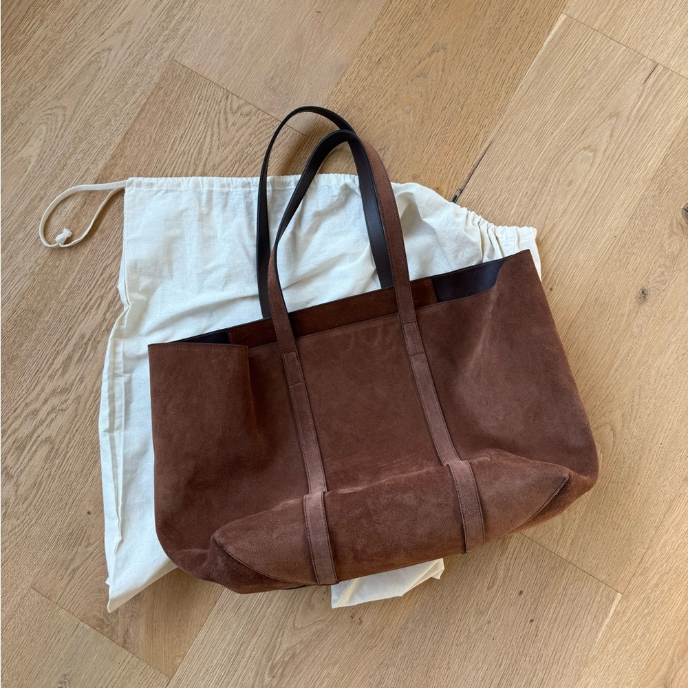 Sezane GABIN BAG Chocolate Suede - Picture 5 of 8